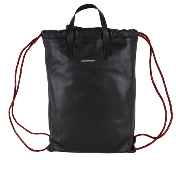 Alexander McQueen Large Leather Backpack Tote Bag main image 8